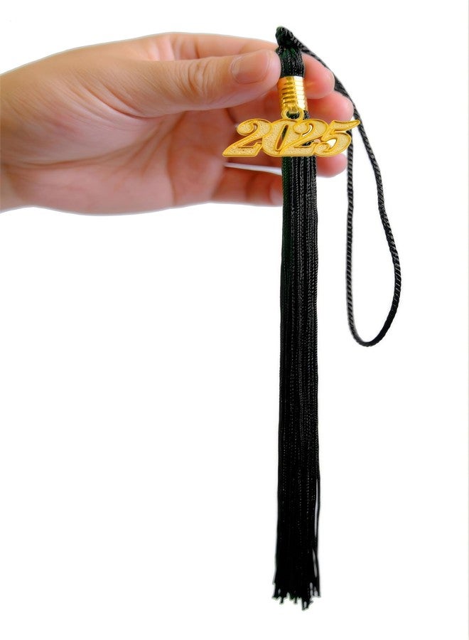 GRADFTY 10 Pieces 2025 Graduation Tassels Bulk, Black Tassels 2025 for Graduation Cap - Image 3